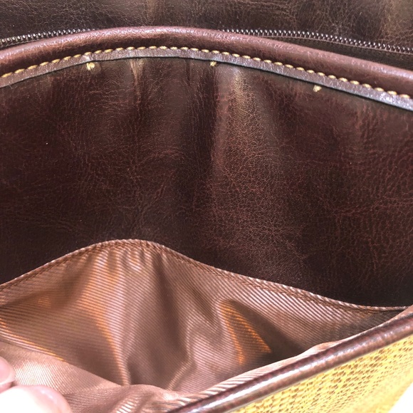 New! Super cute. Organize yourself w/this Pretty, Burlap, Silver, Brown NWOT - Picture 11 of 16